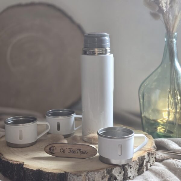 Coffret thermos et ses 3 tasses – Image 3