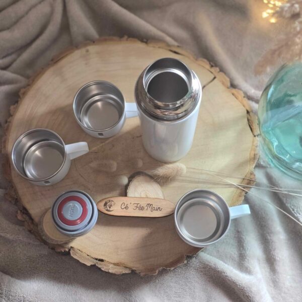 Cé'Fée Main - coffret thermos et 3 tasses 4