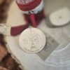 Cé'Fée Main- ornement de Noël en bois rond à personnaliser 2